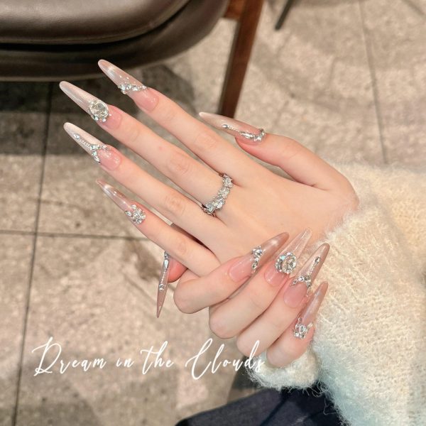 Diamond Drip Nails