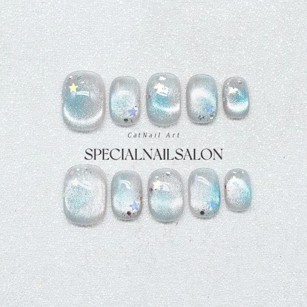 Starlight Frost Nails